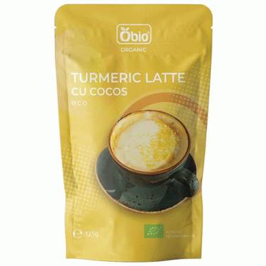 Turmeric Latte cu Cocos Bio 125gr Obio
